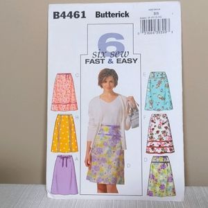 3 for $15 - Butterick Skirt Pattern #B4461 Size 8-14